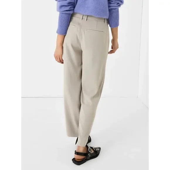 Vince Tailored Straight Pants Women's 12 Sepia Crepe Fit Slash Pockets NWT $345
